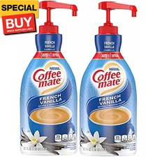 Coffee Mate Coffee Creamer, French Vanilla, Concentrated Liquid Pump Bottle, Non