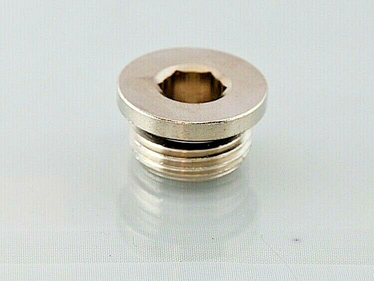 1/2"" Bsp Male plug with O Ring Air pneumatic Nickel Plated