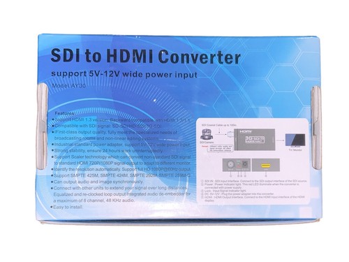 SDI to HDMI Converter Support 5V-12V Wide Power Input MODEL: AY30 - Picture 4 of 7