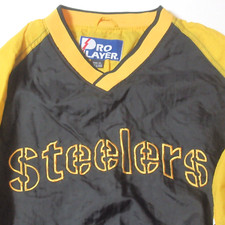 Vintage 90s Pittsburgh Steelers Jacket Pullober Pro Player NFL Football Mens XL