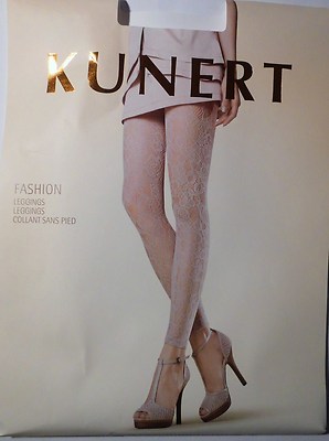 Kunert Fashion Leggings supersofte Netzqualität Blumenmusterung Webspitzenoptik