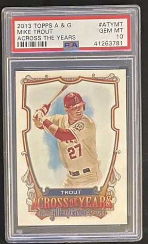 2013 Topps Allen & Ginter Across the Years Mike Trout #ATY-MT PSA 10 GEM MT