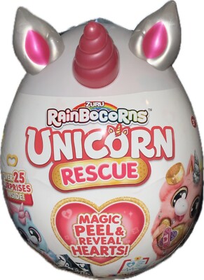 Rainbocorns Unicorn Rescue Surprise Collectible Plush Stuffed Animal by ZURU