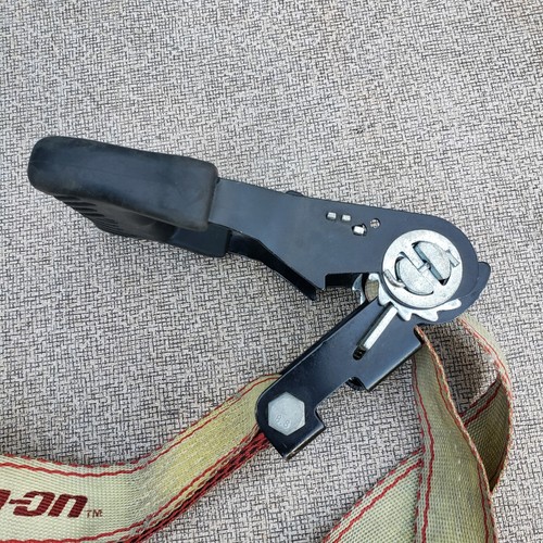 2 Snap On Ratchet Strap Set 1.5" Width x 6' Feet Ratcheting Tie Down Hooks - Picture 9 of 24