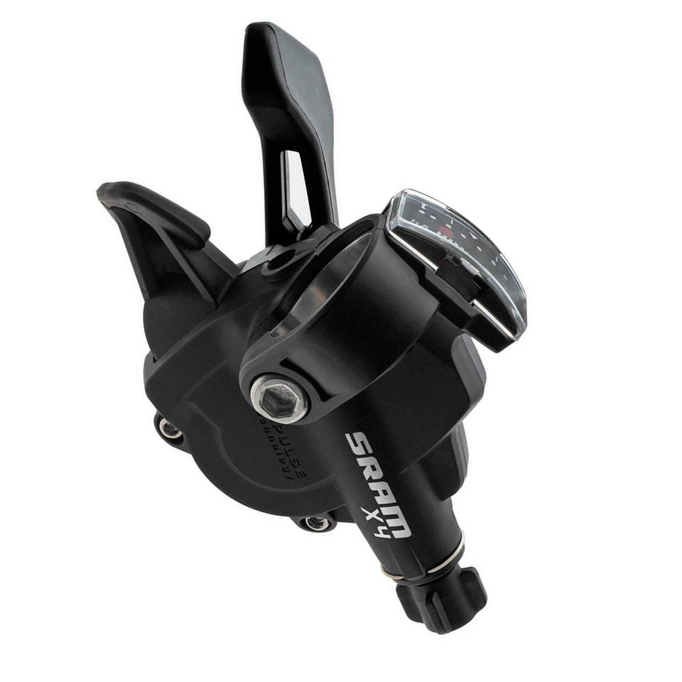 Front Left Shifter Trigger Black 3 Spd Derailleur MTB Sram X4 Bike Gear 2-Lever - Image 2 of 4