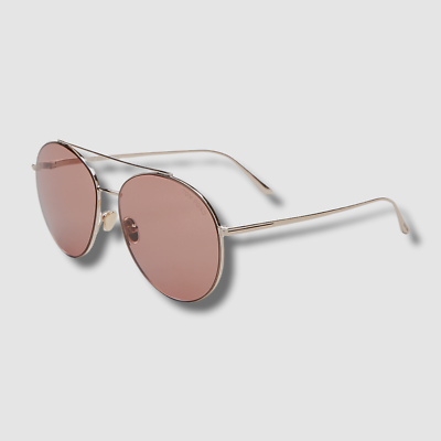 Tom Ford Cleo Aviator TF757 Sunglasses $394 Tom Ford Sunglasses Cleo TF757 01C Women Black Gold  main image 4