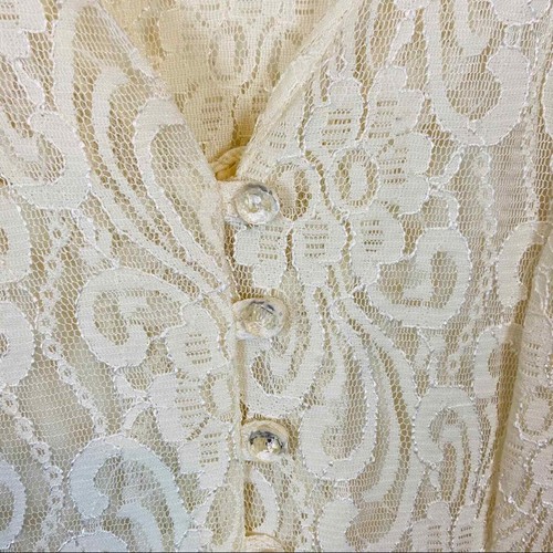 All That Jazz Corset Maxi Dress Fairy Wedding Angelic Lace Women's Cream Sz 5/6 - Picture 6 of 12