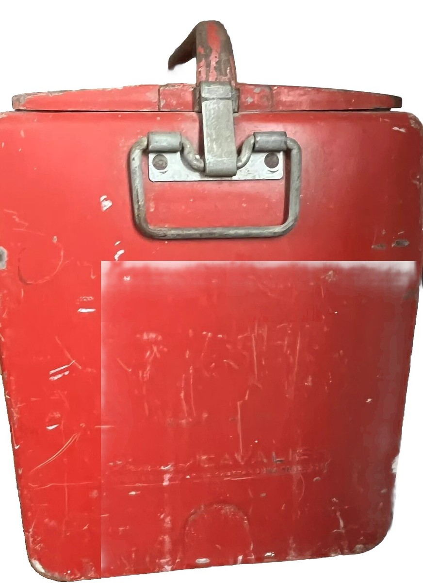 Vintage Drink Coca Cola Metal Cooler Icebox Action Mfg