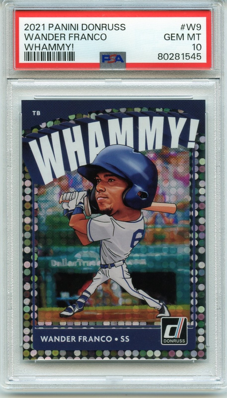 *PSA 10 WHAMMY! 2021 Panini Donruss Whammy! WANDER FRANCO #W9 #LOW POP!#80281545
