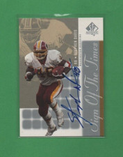 2000 UD Sp Authentic Stephen Davis SOTT Auto Card Redskins!!