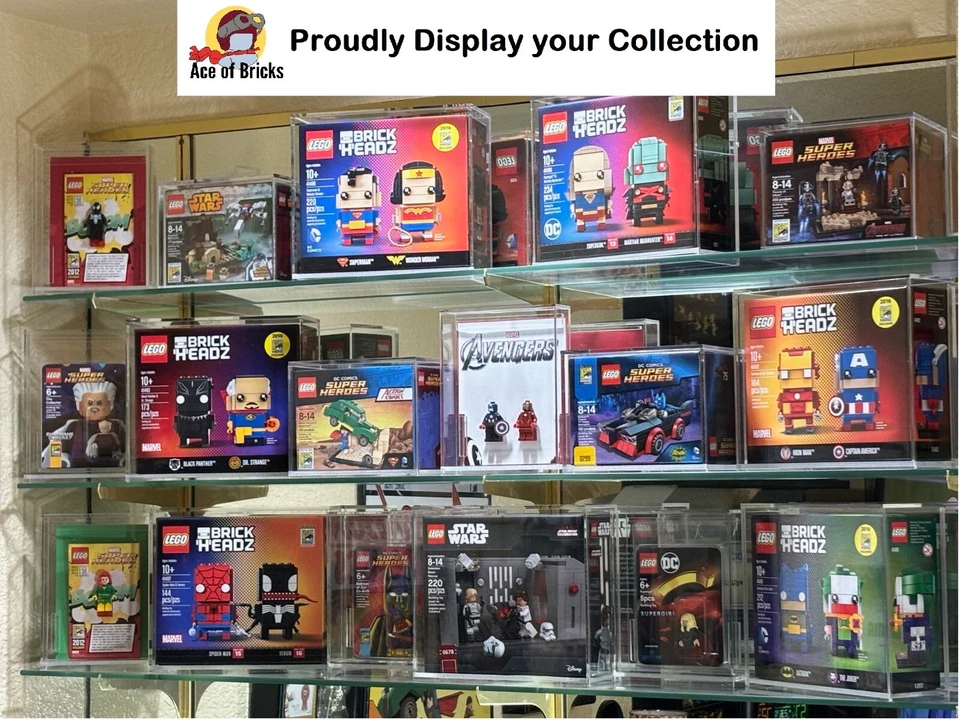 Acrylic Display Case for LEGO SDCC San Diego Comic Con Clamshell Minifig (qty 1) - Image 3 of 4