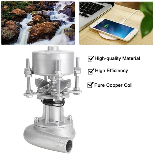 500W Hydroelectric Generator Hydro Power Station Water Generator Aluminum Alloy - Picture 3 of 10