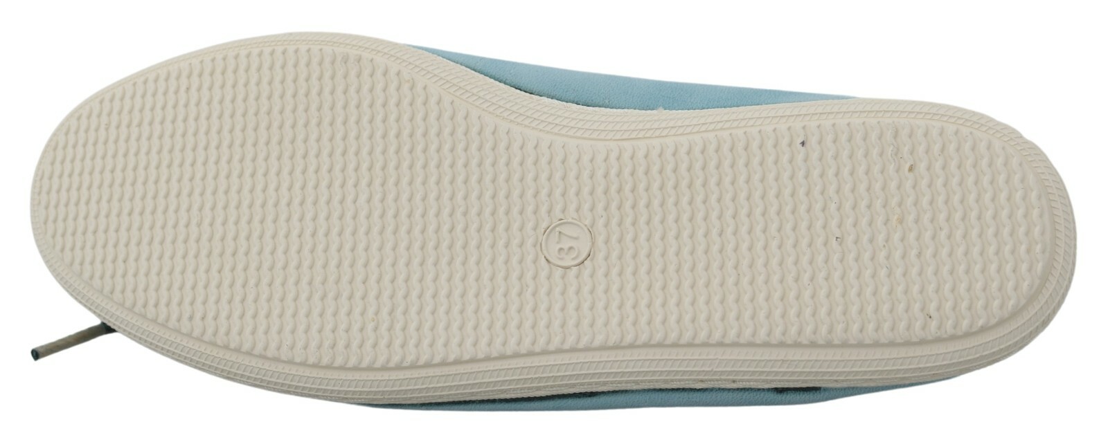 PANTOFOLA D’ORO Scarpe PANTOFOLA D'ORO blu cielo scamosciato pizzo fiocco mocassini balletto piatto EU40 US9 5