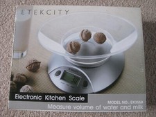ETEKCITY ELECTRONIC KITCHEN SCALE WITH BOWL MODEL EK3550