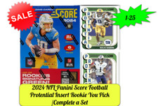 2024 NFL Panini Score Football Protential Insert Rookie You Pick /Complete a Set