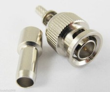 10pcs Mini BNC Male plug straight crimp RG174 RG188 RG316 Cable RF connector NEW