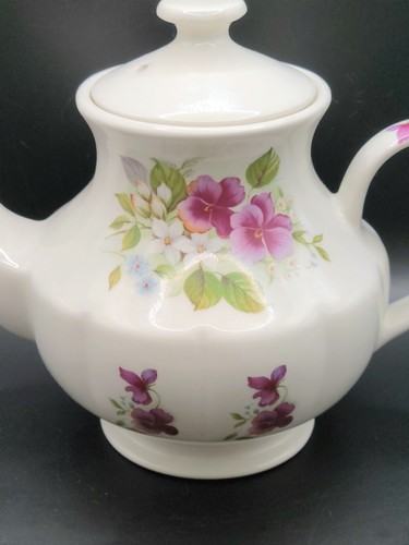 Tetera vintage de Arthur Wood & Son Staffordshire #6414 pensamientos - Imagen 2 de 9