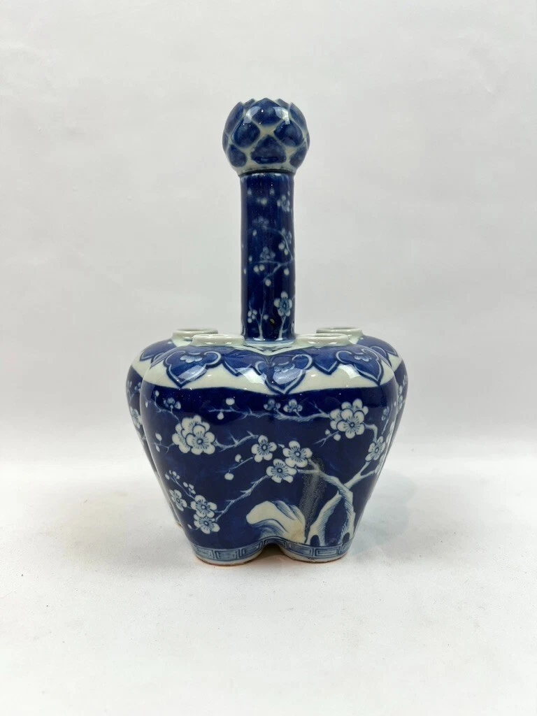 陶瓷蓝色复古原创中国风花瓶| eBay