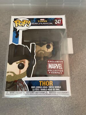 Thor Funko Pop 247 Thor Ragnarok Marvel Collector Corps Exclusive