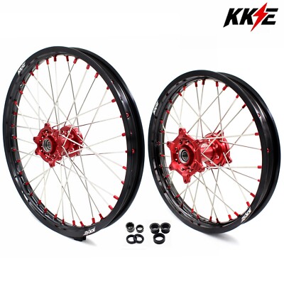 KKE 21/18 CNC Dirt Bike Wheels Rim For Honda CRF250R 2014-2025 CRF450R 2013-2025