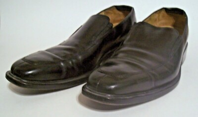 Cole Haan Mens Loafers Size 9 1/2 M Black Leather Slip On  display picture 1