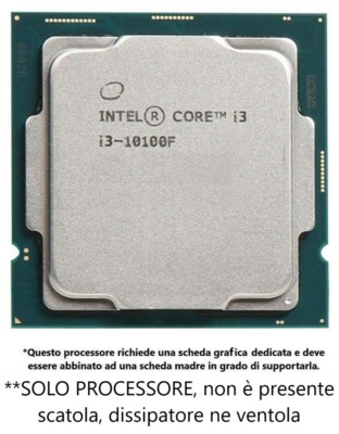 Prozessor Intel Core i3-10100F 10 Gen.Quad-Core 3,6/4,3 GHZ Buchse LGA1200