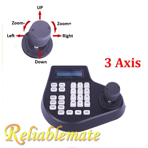 Contrôleur clavier joystick écran LCD 3 axes pour caméra de vidéosurveillance PTZ - Photo 1 sur 4