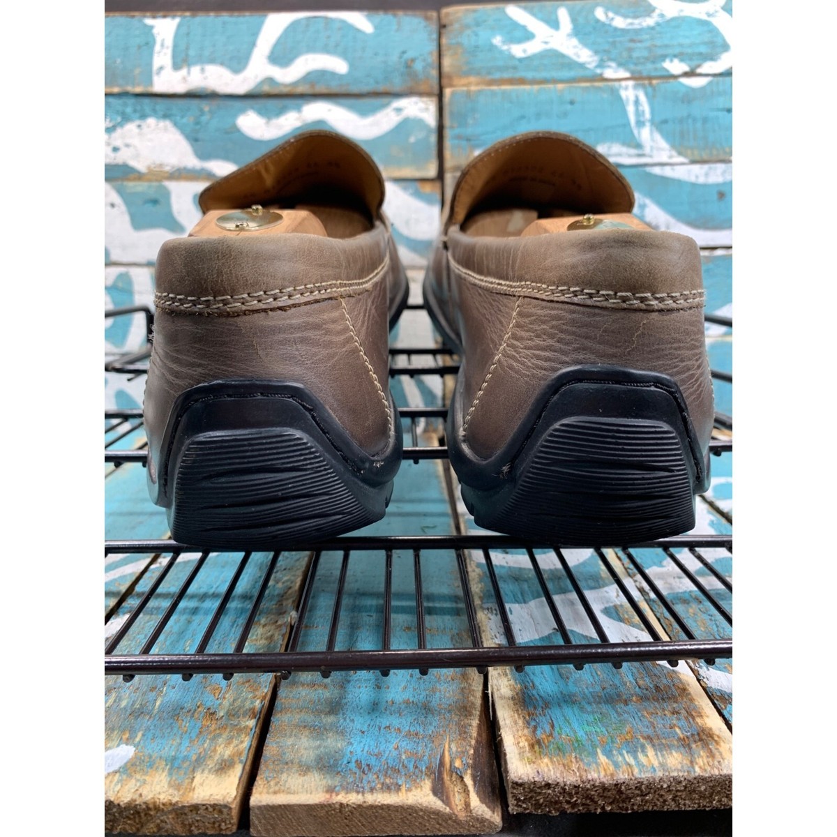 Ecco Leather Driving Loafers Shoes Men EU 44 US 10.5 Brown Moccasin Toe‎ Luxury Men main image 3