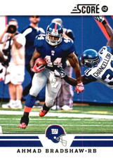 2012 Score GLOSSY #31 Ahmad Bradshaw New York Giants