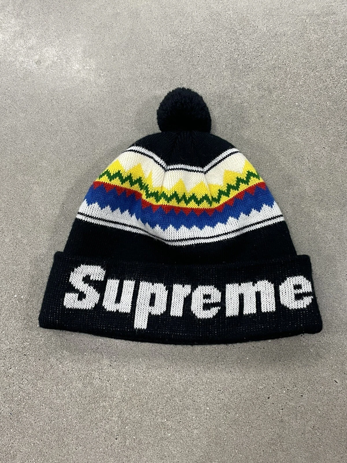 RARE : 2009 Supreme Block Logo Beanie « Noir »