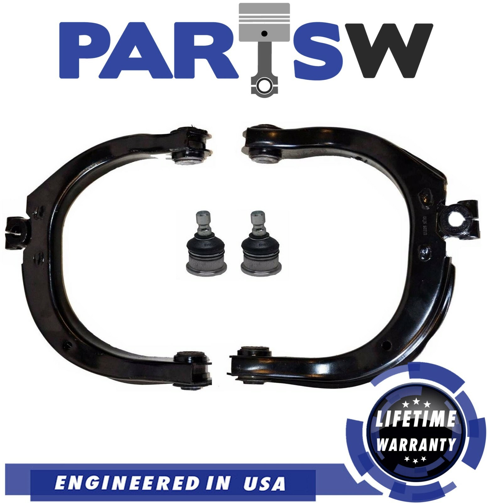 4 Pc Front Upper Control Arms & Ball Joint for 0209 Chevy Trailblazer GMC Envoy eBay