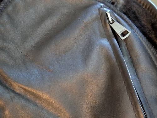 Christ Nappa Shearling Jacket Coat UK 36 UK 10 12 Fur Collar Butter Soft - Picture 23 of 23