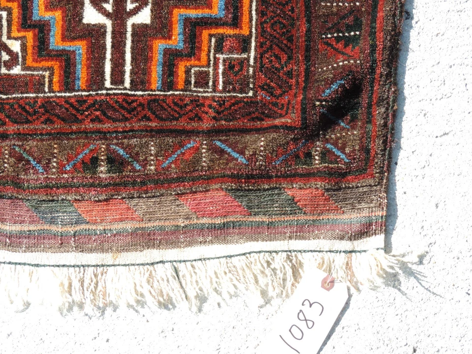 3x7ft. Classic Turkoman Balouch Wool Runner - Image 3 of 4