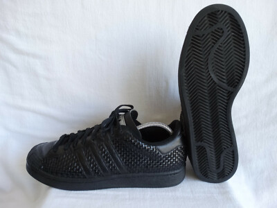 adidas Half Shell Turnschuhe Sneaker schwarz-silber EU 44 2/3 UK 10