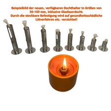 Schmelzlichtbrenner,80x15mm,Docht,Brenner,Kerze,Alt,Wachs,Glasfaser,Schmelzlicht