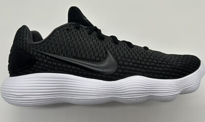 Nike Hyperdunk 2017 Mens 11.5 Low Basketball Shoes Black Silver