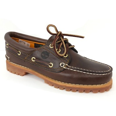 TIMBERLAND Women/'s NOREEN Navy Leather Shearling Boat Shoes size UK 5 6