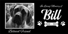 Personalized Pet Stone Memorial Grave Marker Granite Plaque Human headstone dog