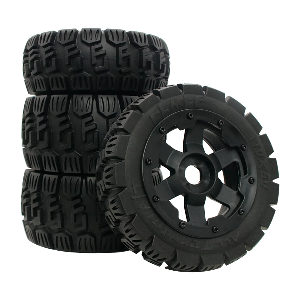 Schwarze All-Terrain 24mm-Hex-Radreifen für RC 1/5 HPI Rovan KM Baja 5B SS Rofun - Bild 3 von 4