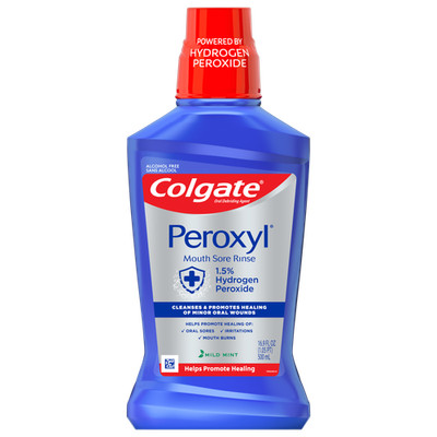 Colgate 16.9 fl oz Peroxyl Mouth Sore Rinse Mild Mint 1.5% Hydrogen Peroxide