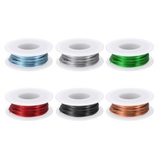 20 Gauge 0.8 mm Wire, Green/Black/Rose Gold/Red/Blue/Silver