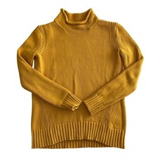 J Crew Always Womens Cotton Roll Neck Fisherman Preppy Chunky Sweater Size XS