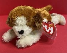 TY Beanie Baby - SAMPSON the Dog (7.5 inch) - MWMTs Stuffed Animal Toy