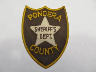 Montana Pondera Co Sheriff Patch 1st Issue Loom Cheese Cloth