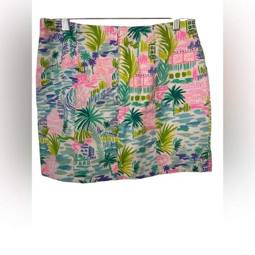 Lilly Pulitzer Becky Colorful Palm Print Mini Skort - Bild 2 von 7