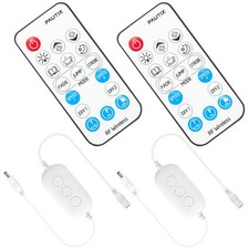 RF Remote Dimmer for Single Color LED Strip Lights 2-Pack 18-Key Wireless