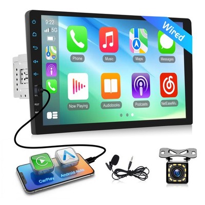 9'' Touchscreen Single 1DIN Autoradio BT USB FM EQ Mirror Link Android/IOS Kamera