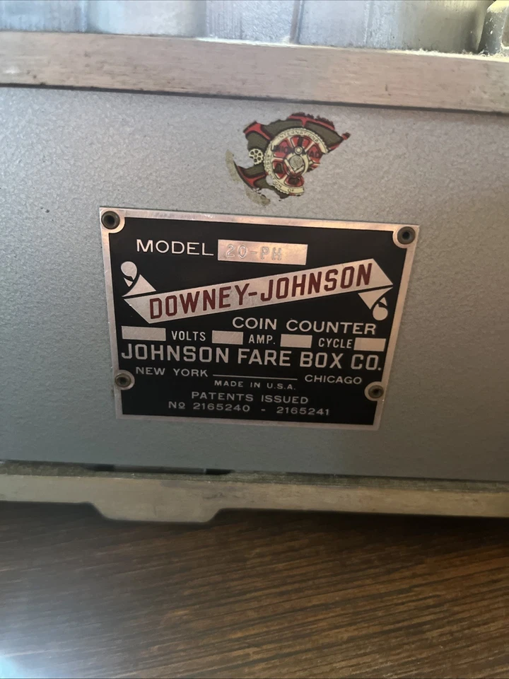 工作,老式唐尼和约翰逊 PH-20 硬币分拣机 — 第 2/4 张图片