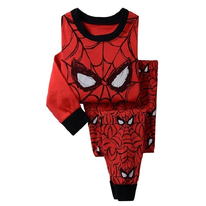 2шт детей Spiderman пижамы комплект хлопок длинным рукавом Sleepwear 2-7T - Изображение 4 из 4