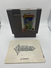Castlevania Nintendo Video Game & Manual nes cartridge cart konami 5 Screw